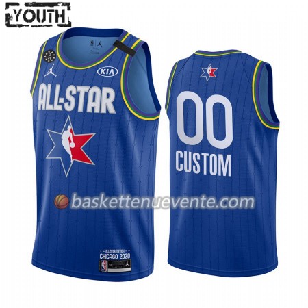 Maillot Basket 2020 All-Star Personnalisé Jordan Brand Bleu Swingman - Enfant